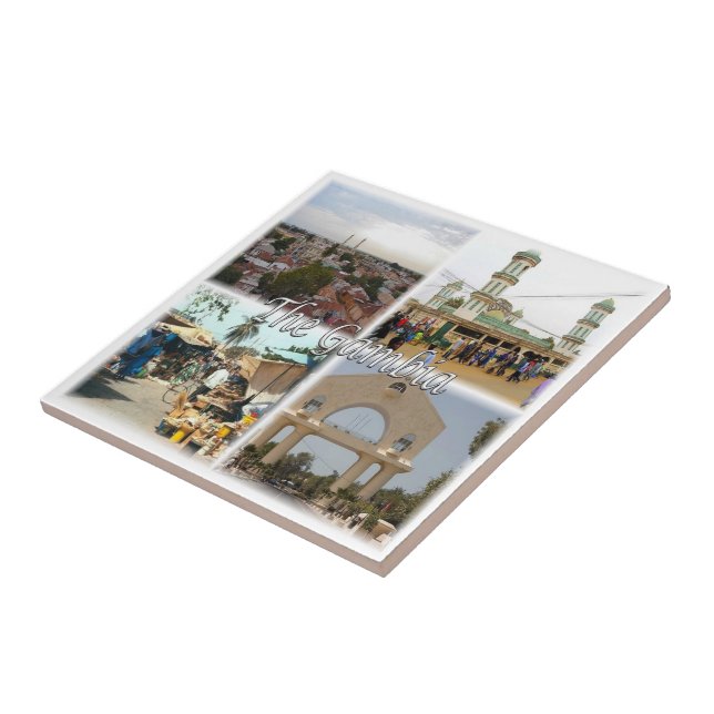 Azulejo zGM009 GAMBIA, Mosaic, África, (Lado)