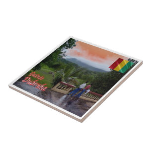 Azulejo zGN004 DUBREKA, Panamá, Guinea, África,