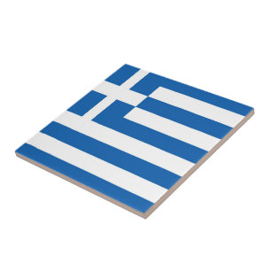 Azulejo zGR001 Grecia, BANDERA GRIEGA,