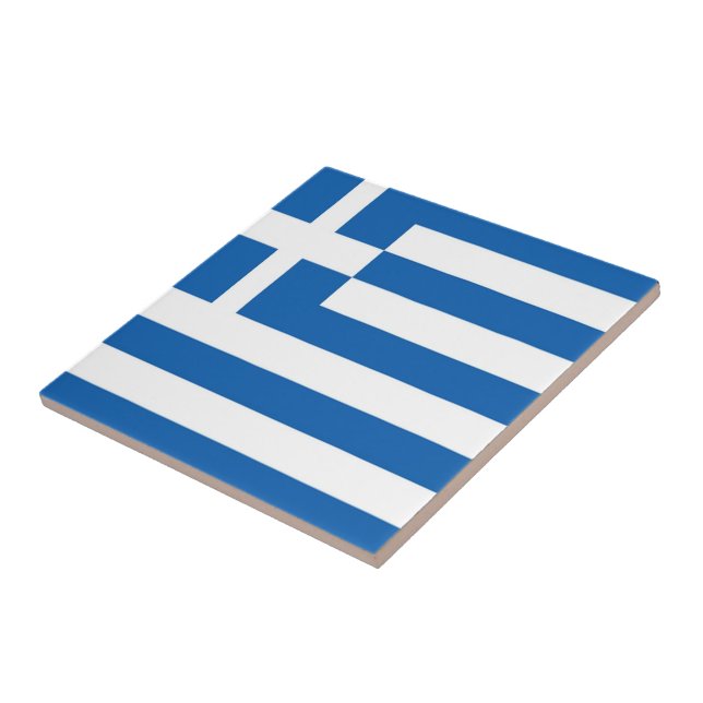 Azulejo zGR001 Grecia, BANDERA GRIEGA, (Lado)