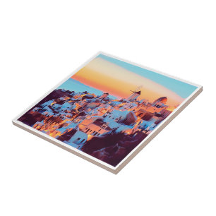 Azulejo zGR011 SANTORINI, Grecia,