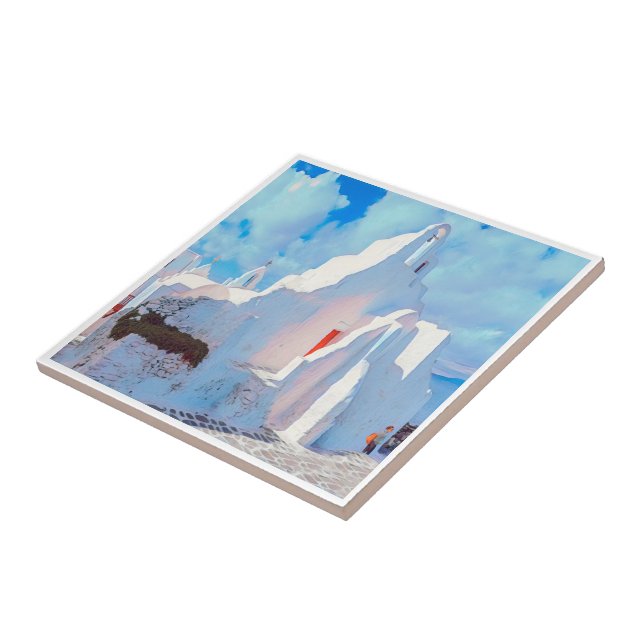 Azulejo zGR016 MYKONOS - Grecia, (Lado)