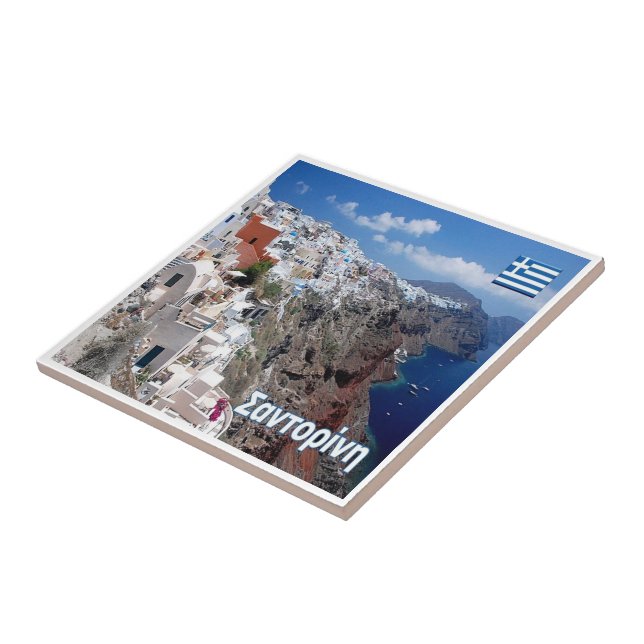 Azulejo zGR032 SANTORINI, Thera, Grecia, (Lado)