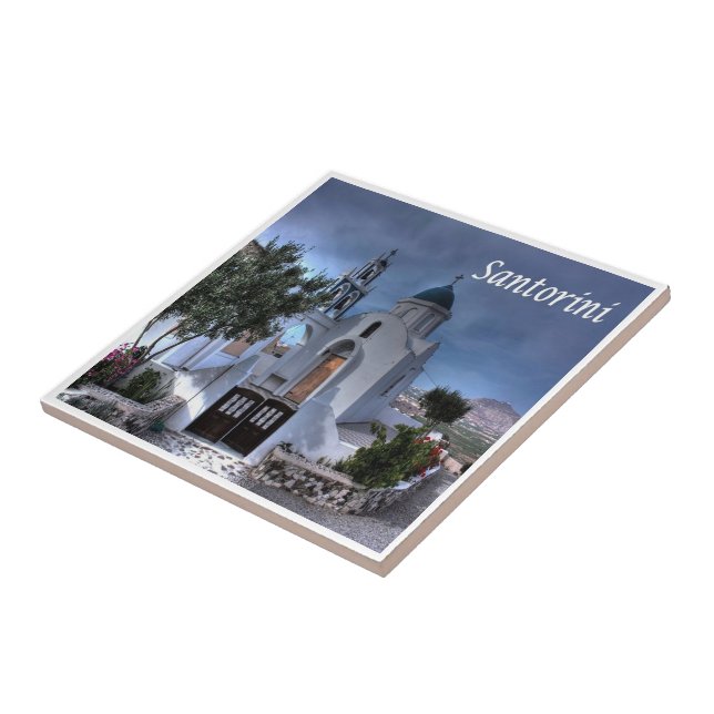 Azulejo zGR034 SANTORINI, Grecia, (Lado)