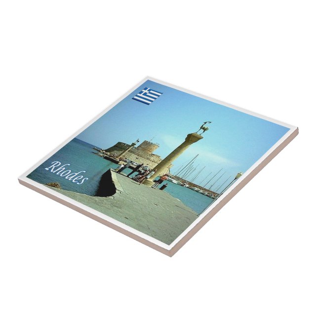 Azulejo zGR039 RHODES, Grecia, (Lado)