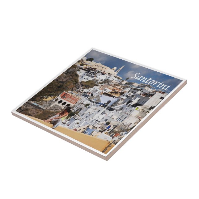 Azulejo zGR075 SANTORINI Thera, Grecia, (Lado)