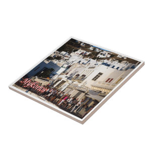 Azulejo zGR105 MYKONOS Panorama, Grecia,