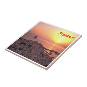 Azulejo zGR107 MYKONOS Panorama, Grecia,