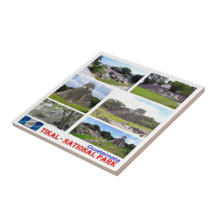 Azulejo zGT009 TIKAL N.P. Mosaic, Guatemala,