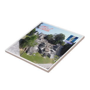 Azulejo zGT011 TIKAL, Guatemala, América,