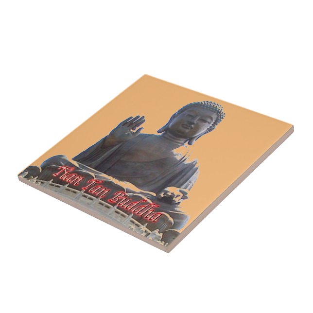 Azulejo zHK020 TIAN TAN BUDDHA, Hong Kong, (Lado)