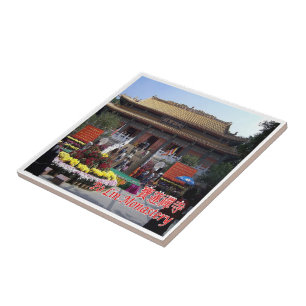 Azulejo zHK024 PO LIN MONASTERY, Hong Kong, Asia,