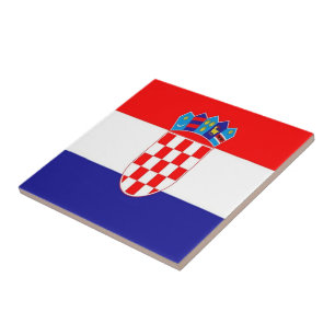 Azulejo zHR001 CROATIA, Bandera croata,