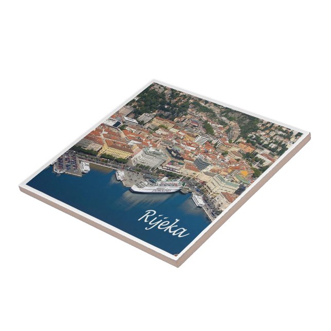 Azulejo zHR005 RIJEKA Croacia, (Lado)