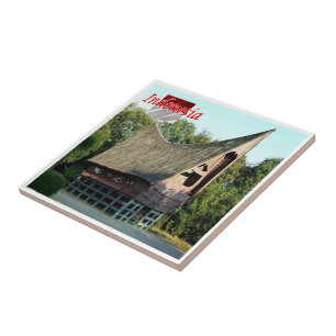 Azulejo zID008 BATAK TOBA houde, Indonesia, Asia,