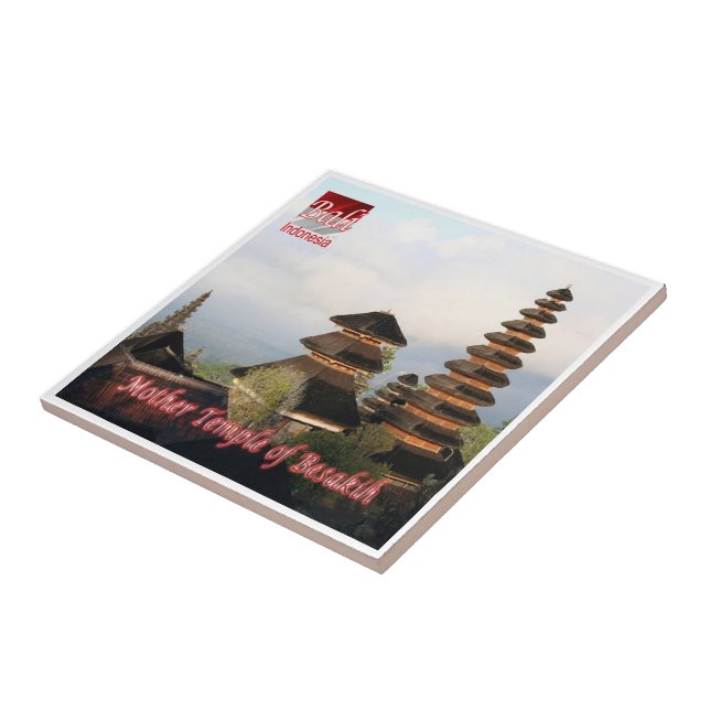 Azulejo zID018 Templo de la Madre de BESAKIH, BALI, (Lado)