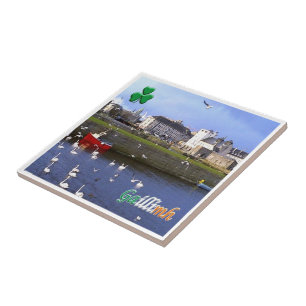 Azulejo zIE005 GALWAY GAILLIMH, Irlanda,