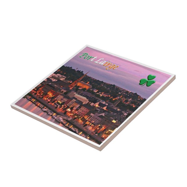 Azulejo zIE007 WATERFORD, PORT LAIRGE, Irlanda, (Lado)