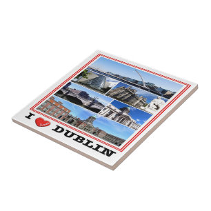 Azulejo zIE009 DUBLIN I Love, Mosaic Ireland,
