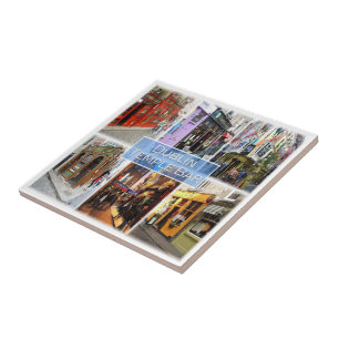 Azulejo zIE015 DUBLIN Temple Bar, Irlanda del Norte