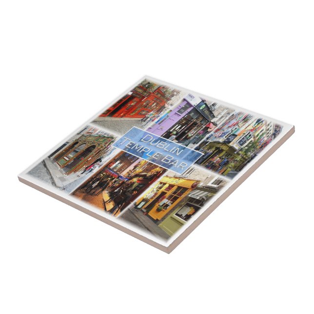 Azulejo zIE015 DUBLIN Temple Bar, Irlanda del Norte (Lado)