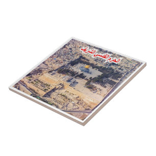 Azulejo zIL008 TEMPLE MOUNT, Israel, Oriente Medio,