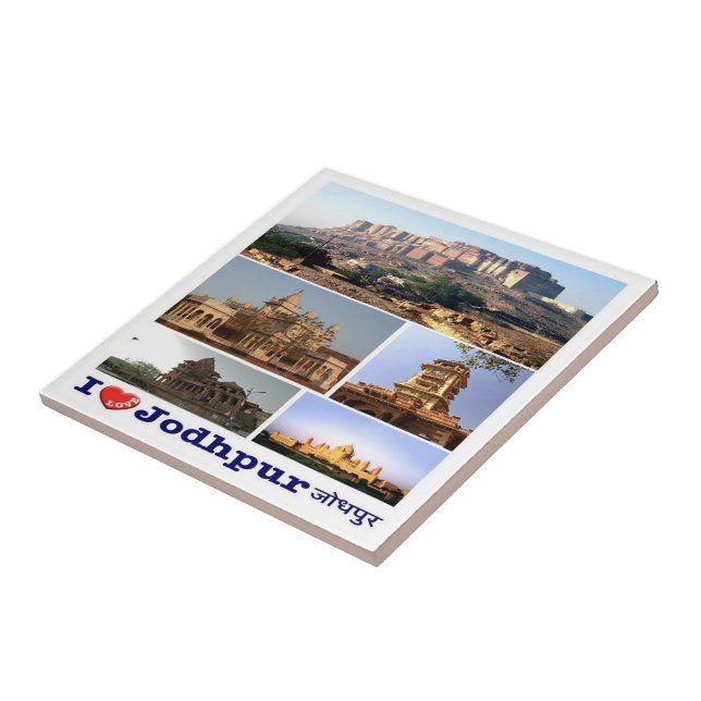 Azulejo zIN006 me encanta JODHPUR, India, Asia, (Lado)