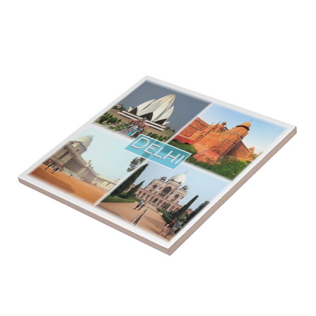 Azulejo zIN013 DELHI, India, Asia, (Lado)