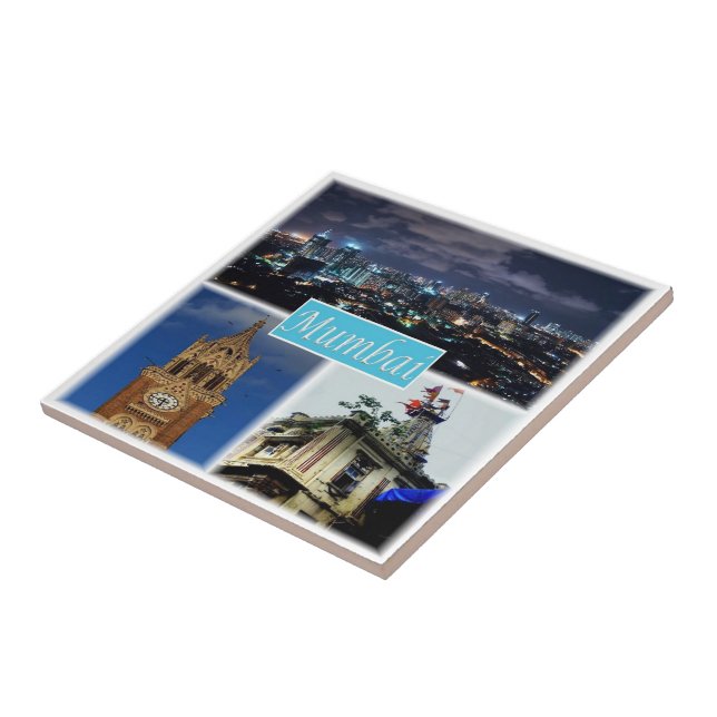 Azulejo zIN015 MUMBAI BOMBAY, India, Asia, (Lado)