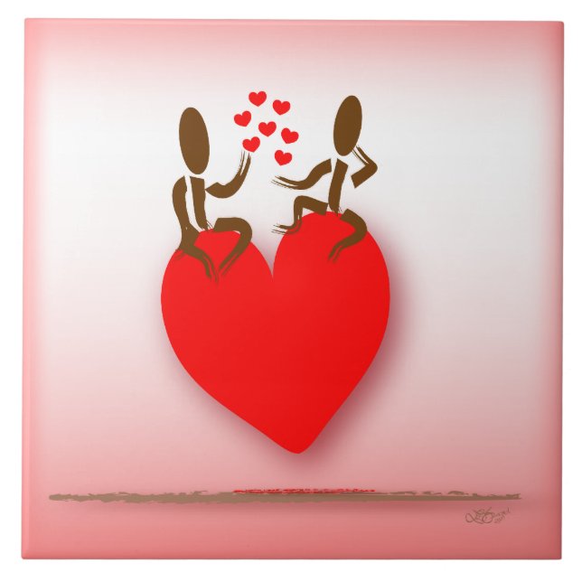 Azulejo Zinglees ~ Febrero (Frente)