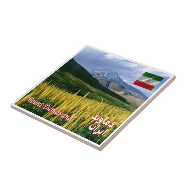 Azulejo zIR007 DAMAVANT MOUNT, Irán, Asia, (Lado)