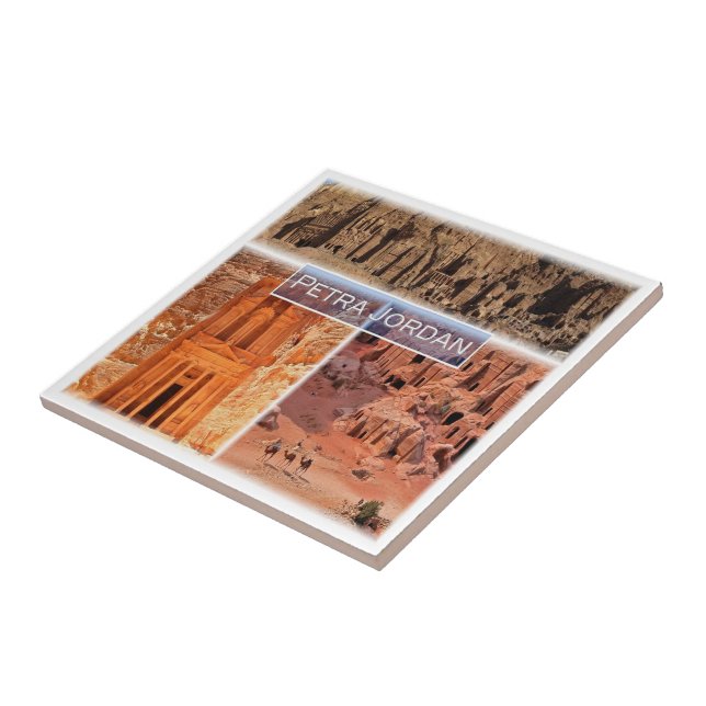 Azulejo zJO003 PETRA, Jordania, Asia, (Lado)