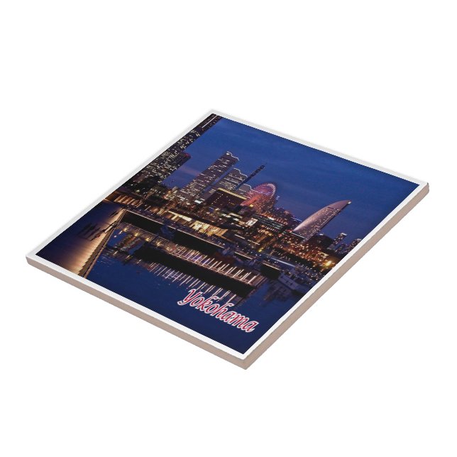 Azulejo zJP006 YOKOHAMA, Japón, Asia, (Lado)