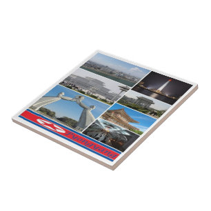 Azulejo zKP003 PYONGYANG, Corea del Norte,