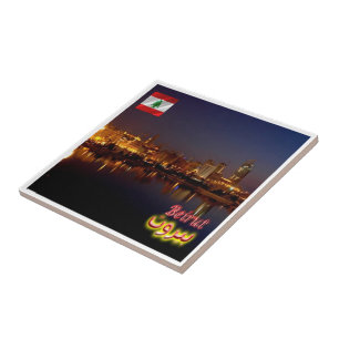 Azulejo zLB009 BEIRUT, Líbano, Asia,