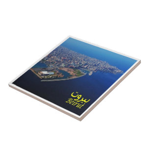 Azulejo zLB010 ciudad BEIRUT, Líbano, Asia,