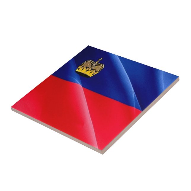 Azulejo zLI002 LIECHTENSTEIN wafig FLAG - Fridge Magnet K (Lado)