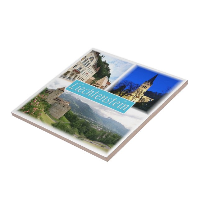 Azulejo zLI003 VADUZ Liechtenstein, (Lado)