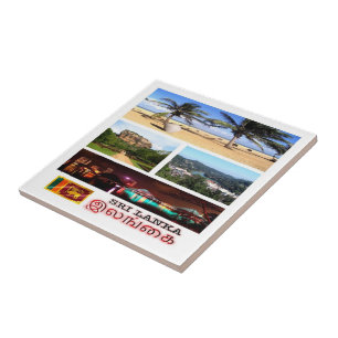 Azulejo zLK009 SRI LANKA potpourri, Asia,