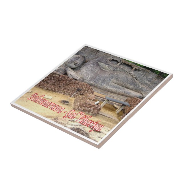 Azulejo zLK021 GAL VIHARIYA, Polonnaruwa Sri Lanka, (Lado)