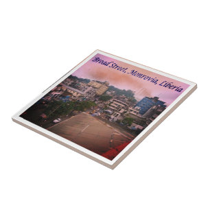 Azulejo zLR007 MONROVIA, Calle Ancha, Liberia,