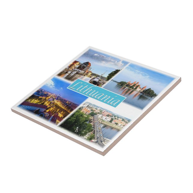 Azulejo zLT003 LITUANIA, Europa, (Lado)