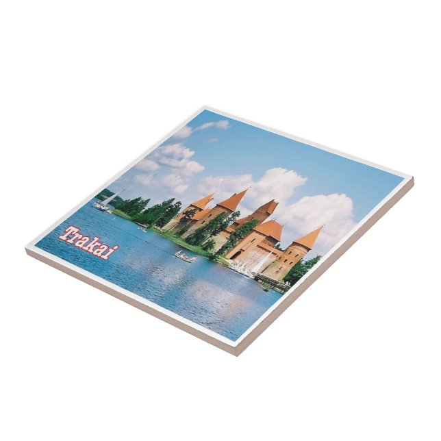 Azulejo zLT007 TRAKAI, Lituania, Europa, (Lado)