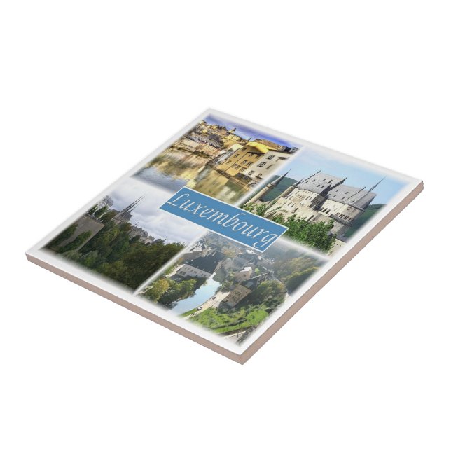 Azulejo zLU003 LUXEMBOURG, Europa, (Lado)