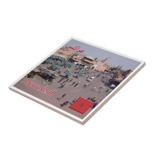 Azulejo zMA025 MARRAKESH, Marruecos, África,