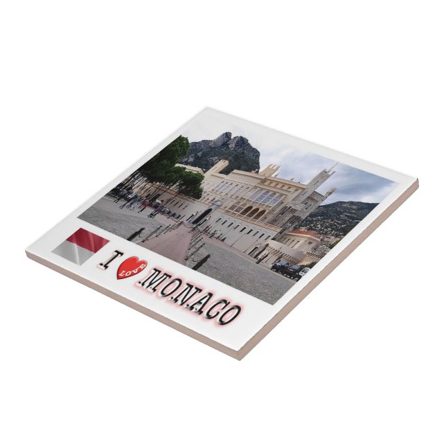 Azulejo zMC013 PALAIS DE MONACO, I Love, (Lado)