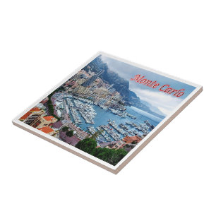 Azulejo zMC018 MONTE CARLO Panorama, Mónaco,