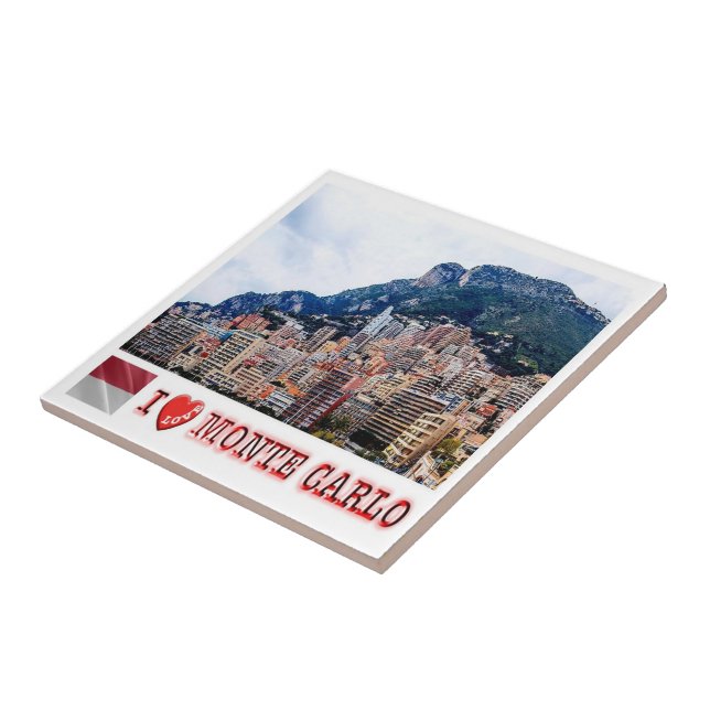 Azulejo zMC020 MONTE CARLO, Mónaco, (Lado)