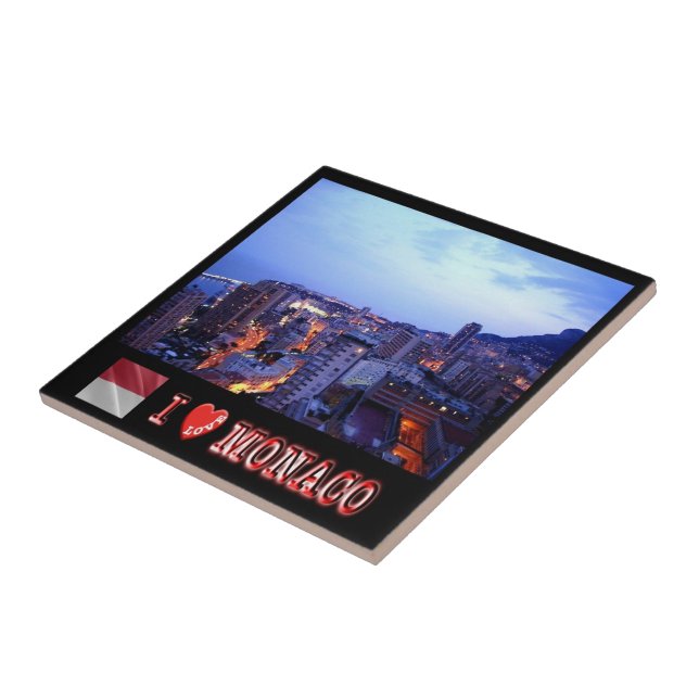 Azulejo zMC031 MONACO "I Love", (Lado)