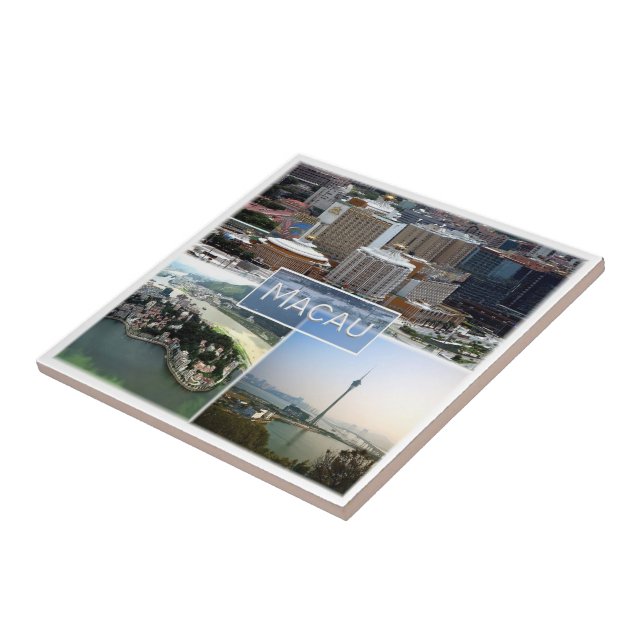 Azulejo zMO004 MACAU o MACAO, Asia, (Lado)